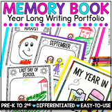Year Long Memory Book & Writing Portfolio - Pre-K, Kinderg