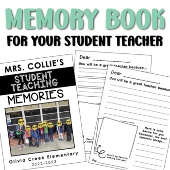 Preview of Memory Book for Student Teachers