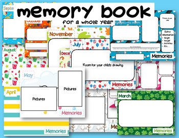 Preview of Memory Book for a Whole Year