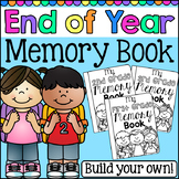 Memory Book for the End of Year - First, Second and Third Grade