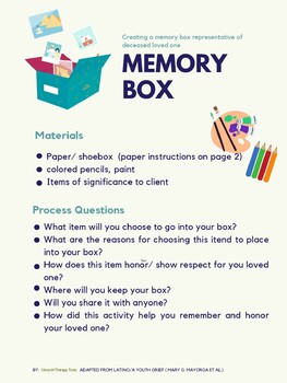 Preview of Memory Box Activity