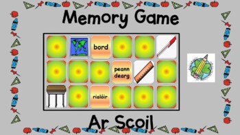 Preview of Memory Game: Ar Scoil