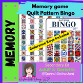 Memory Game Quilt Block Pattern Bingo