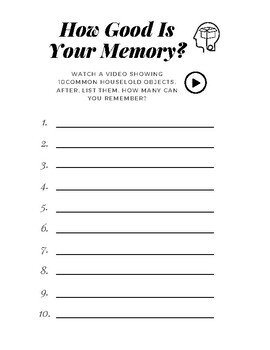 Memory. Game. Recall. Vocabulary. Home. ELA. ESL. EFL. | TPT