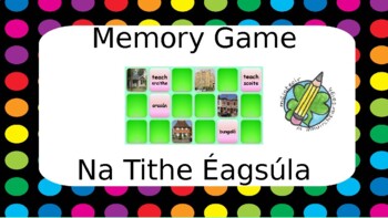 Preview of Memory Game: Sa Bhaile: Na Tithe