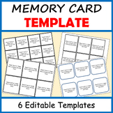 MEMORY GAME TEMPLATE | 6 Editable PowerPoint Templates