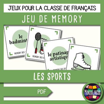 Jeu de 7 familles sur les sports - Mondolinguo - Français