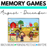 Memory Games | August through December Bundle