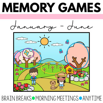 Preview of Memory Games | January through June Bundle