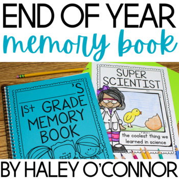 Preview of End of the Year Memory Book {Kindergarten, First, and Second Grade}