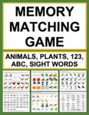 Memory Matching Game | Sight Words, Alphabet, Numbers, Ani
