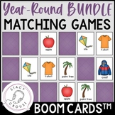 Memory Matching Game for Speech Therapy BOOM CARDS™ Season