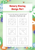 Memory Missing Design Part (Visual Memory Worksheets)