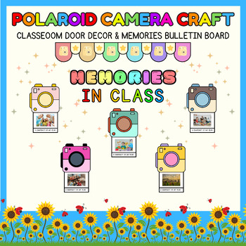 Preview of Memory Polaroid Camera book Crafts l End of year & Door Decor & Bulletin Board
