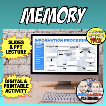 Preview of Memory | Psychology | Digital Learning Pack