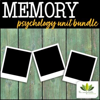 Preview of Memory: Psychology *UNIT BUNDLE*