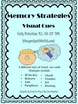 Preview of Memory Strategies & Visual Cues {freebie}