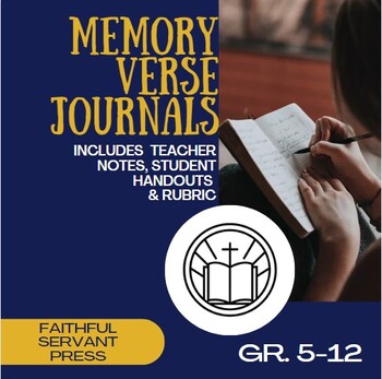 Preview of Memory Verse Journal Assignment