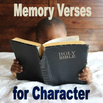 Preview of Memory Verses for Character | with copywork