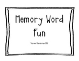 Memory Word Fun