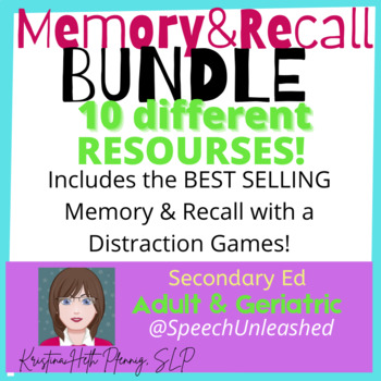 Preview of Memory and Recall BIG BUNDLE