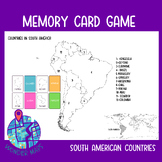 Memory card game: South America