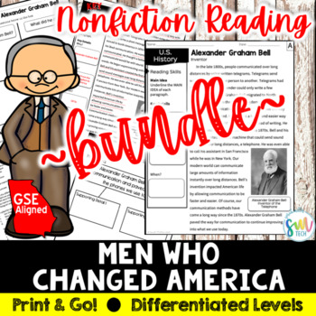 Preview of Turn of the Century: Reading & Writing Activity BUNDLE (SS5H1, SS5H1b) GSE
