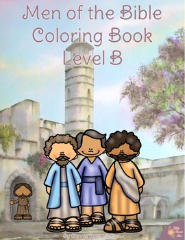 Preview of Men of the Bible Coloring Book-Level B