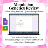 Mendelian Genetics Review with Punnett Squares Quiz Digita