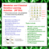 Mendelian/Classical Genetics Learning Activities for AP Bi