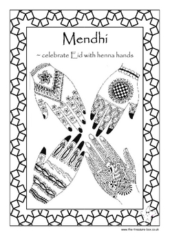 Preview of Mendhi ~ Islamic hand decoration info. guide and craft activity