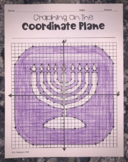 Menorah EMOJI- Graphing on the Coordinate Plane/ Mystery Picture