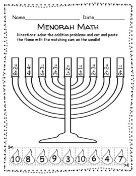 Preview of Menorah Math