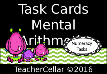 Preview of Mental Arithmetic Task Cards