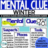 Mental Clue Winter Whole-Group Game | January Transition T