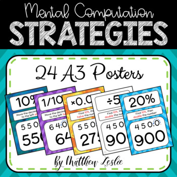 Preview of Mental Computation Strategies for Fractions, Decimals & Percentages (Posters)