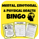 Mental, Emotional, and Physical Health BINGO
