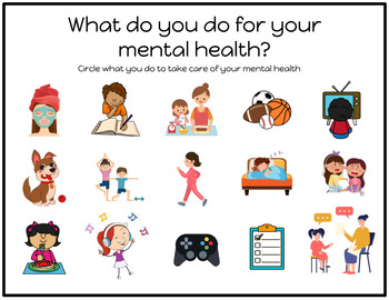 Mental Health Activity for Kids - Adapted Books for Special Education