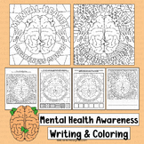 Mental Health Awareness Activities Coloring Pages Writing 
