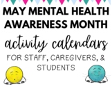 Mental Health Awareness Activities FREEBIE Calendar