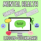 Mental Health Lesson + Mindfulness Coloring- Editable- Mid