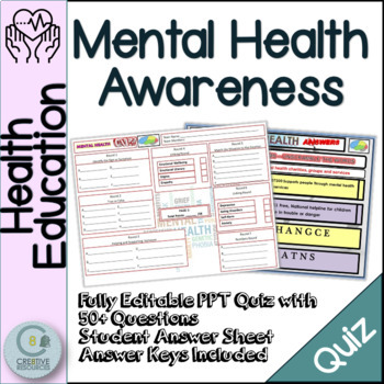 Preview of Mental Health | SEL Skills | Character Education