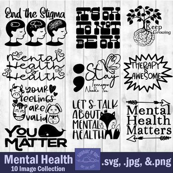 Preview of Mental Health Awareness Clipart