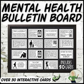 Preview of Mental Health Awareness Interactive Bulletin Board