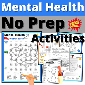 Mental Health Awareness Month Bundle Resources Activities Crafts ...