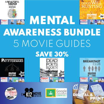 Preview of Mental Health Awareness Month (May) | 5 Movie Guide Bundle | SAVE 30%