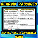 Mental Health Awareness Month Reading Comprehension Passag
