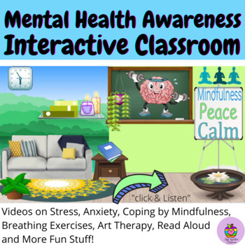 Preview of World Mental Heath Day-Virtual Interactive Classroom (Children)
