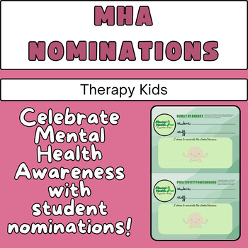 Preview of Mental Health Awareness-Nominations-Certificates-Students-Elementary-Middle-High