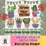 Mental Health Cactus Theme Bulletin Kit, Cactus Theme, Men
